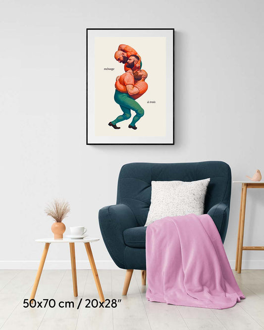 Threesome - Premium Matte Paper Poster