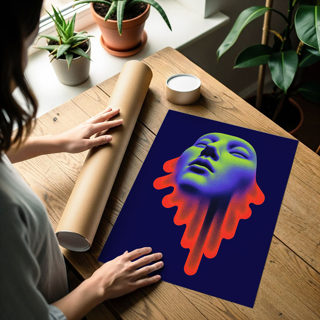 Art poster print detail