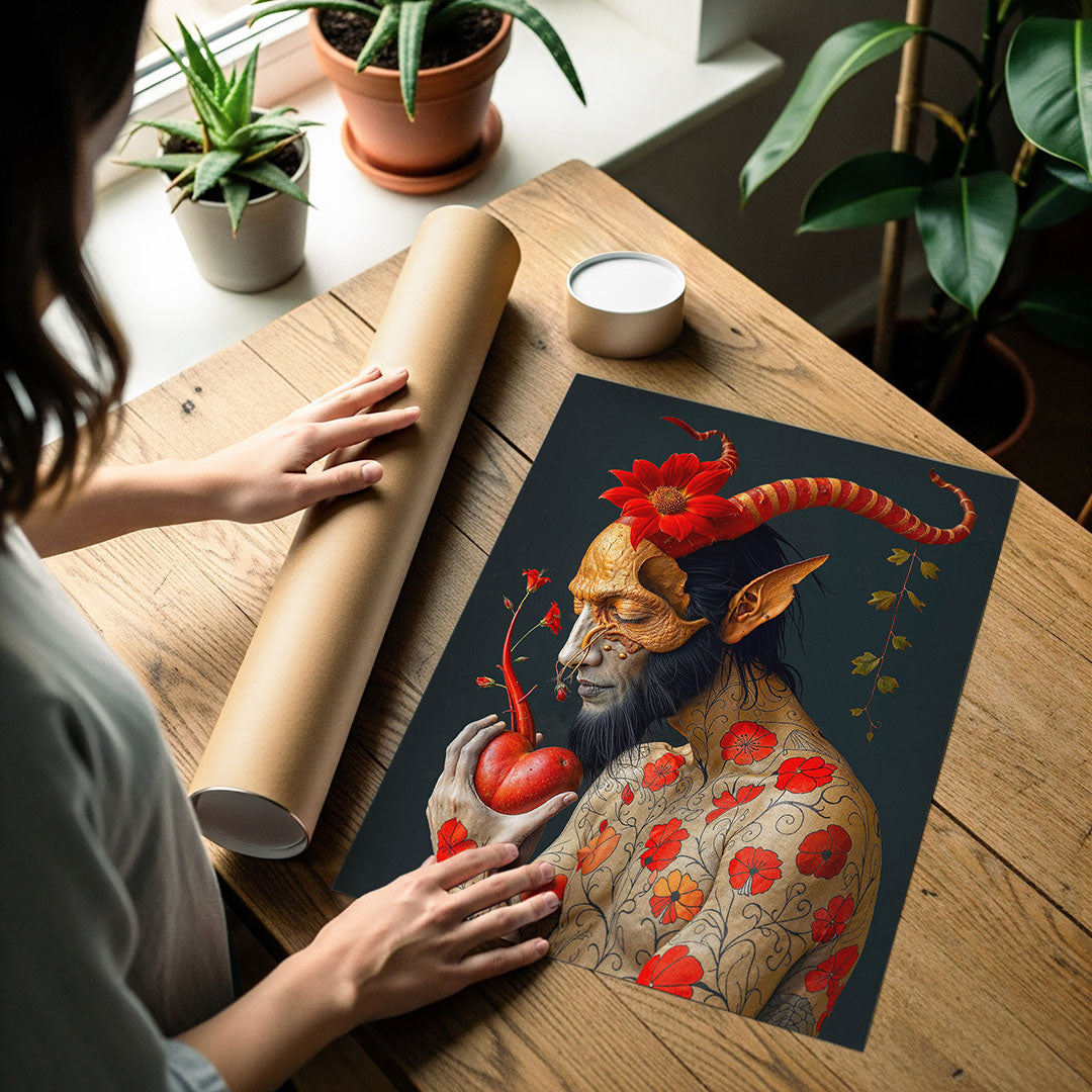 Art poster print detail