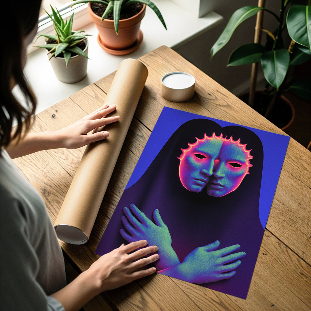 Art poster print detail