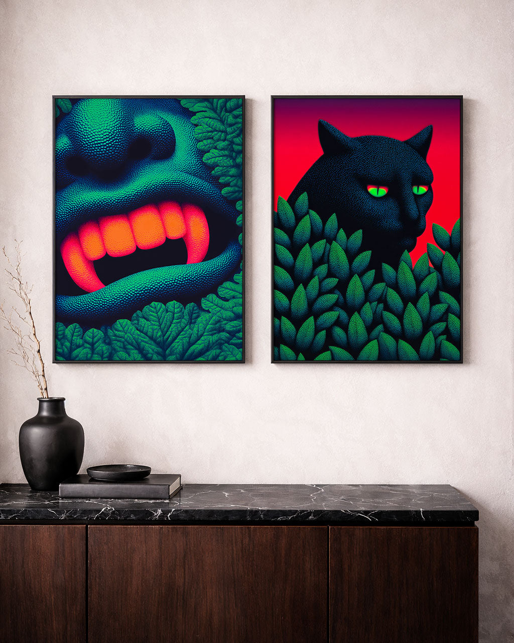 Fangs - Surreal Art Poster