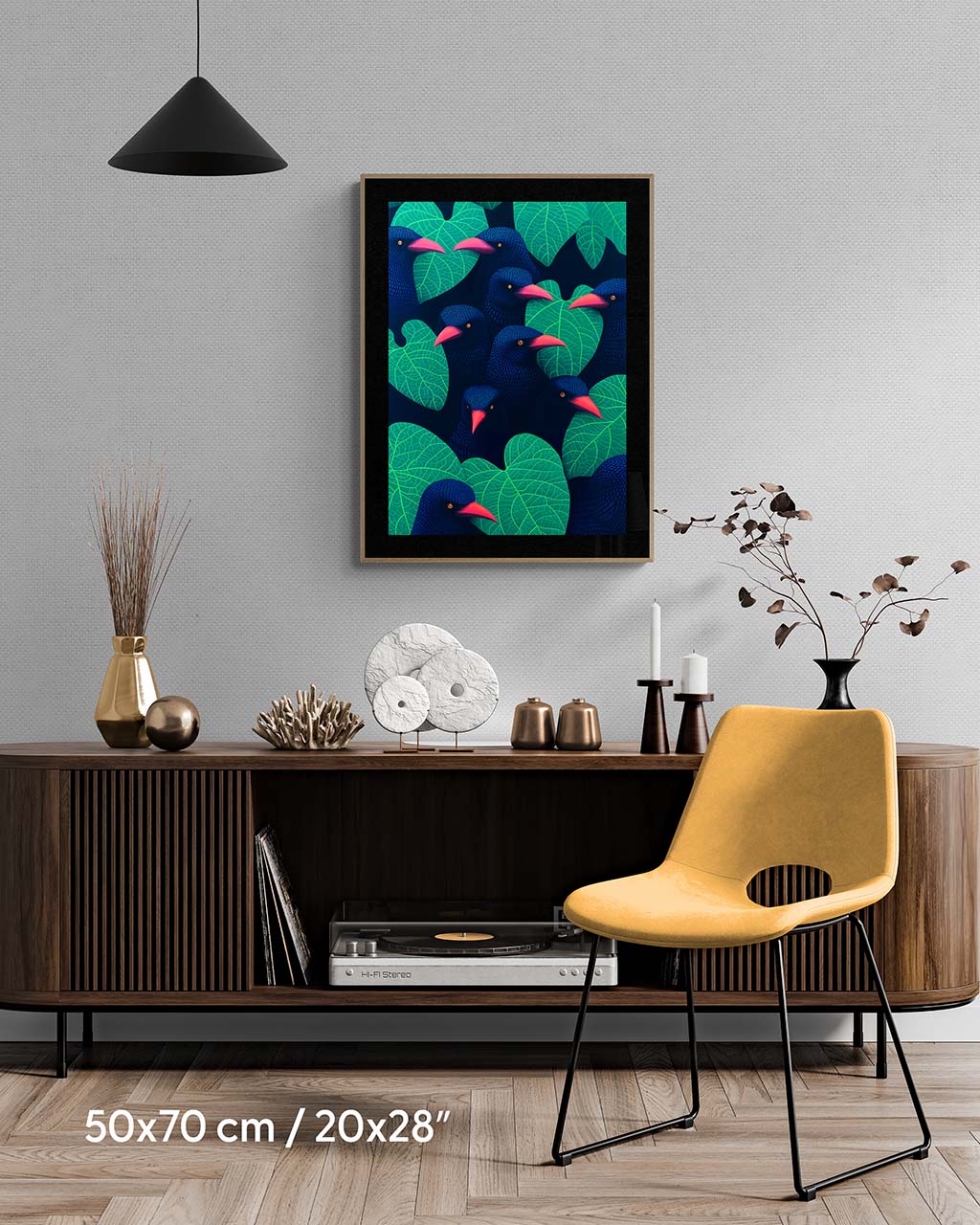 Hitchcock - Surreal Art Poster