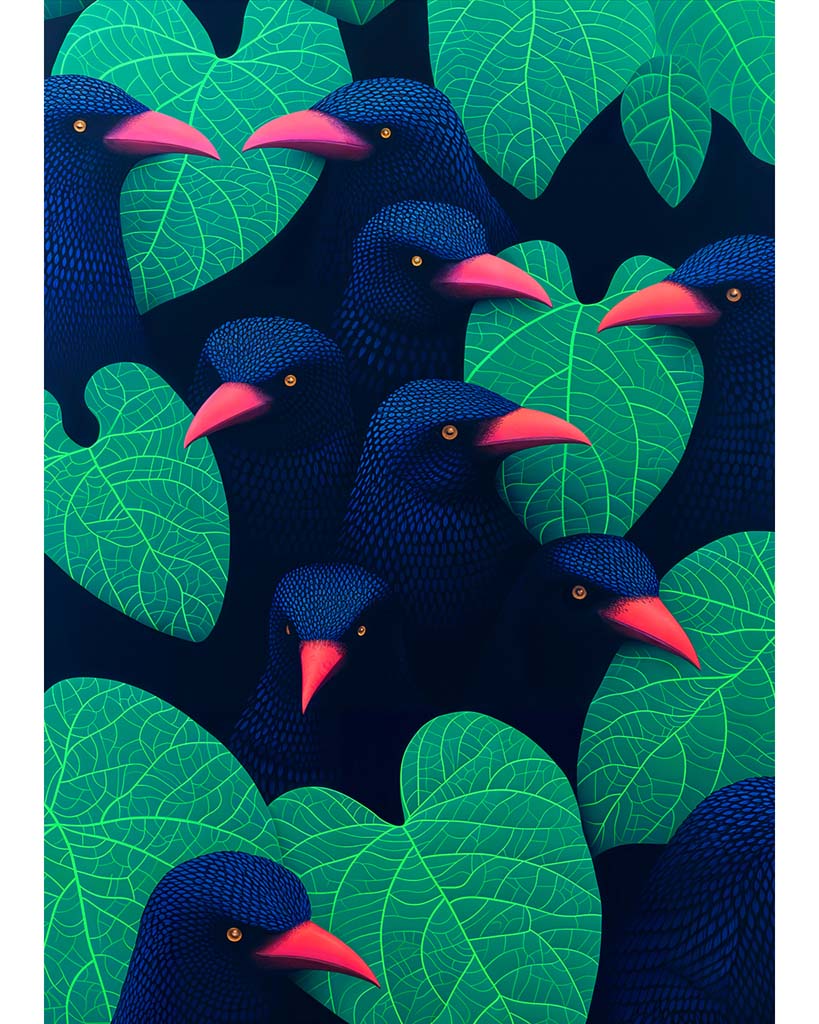 Hitchcock - Surreal Art Poster