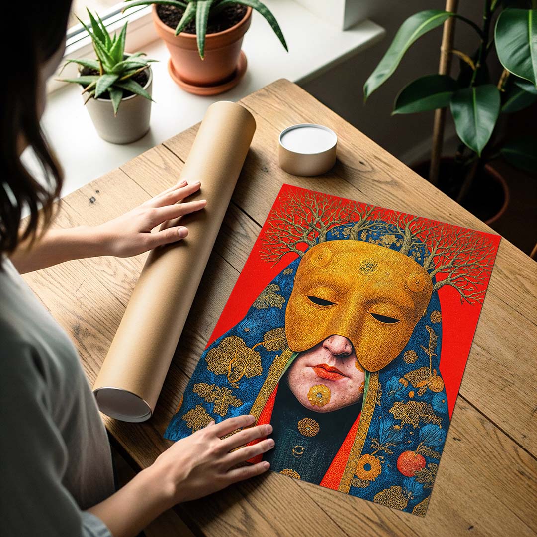 Art poster print detail