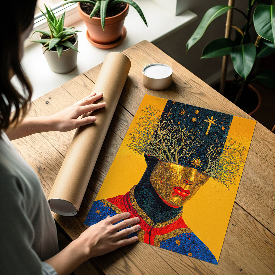 Art poster print detail