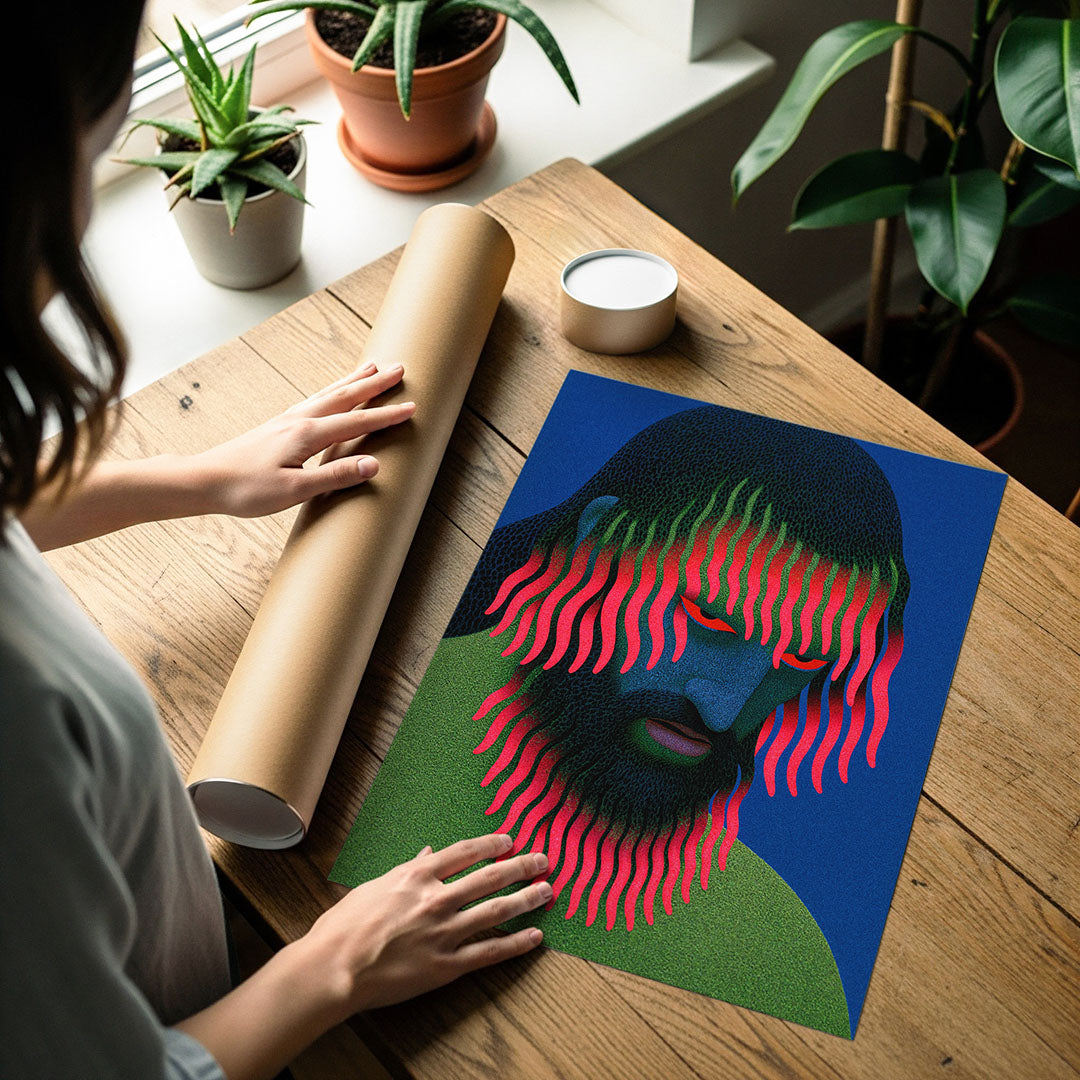 Art poster print detail