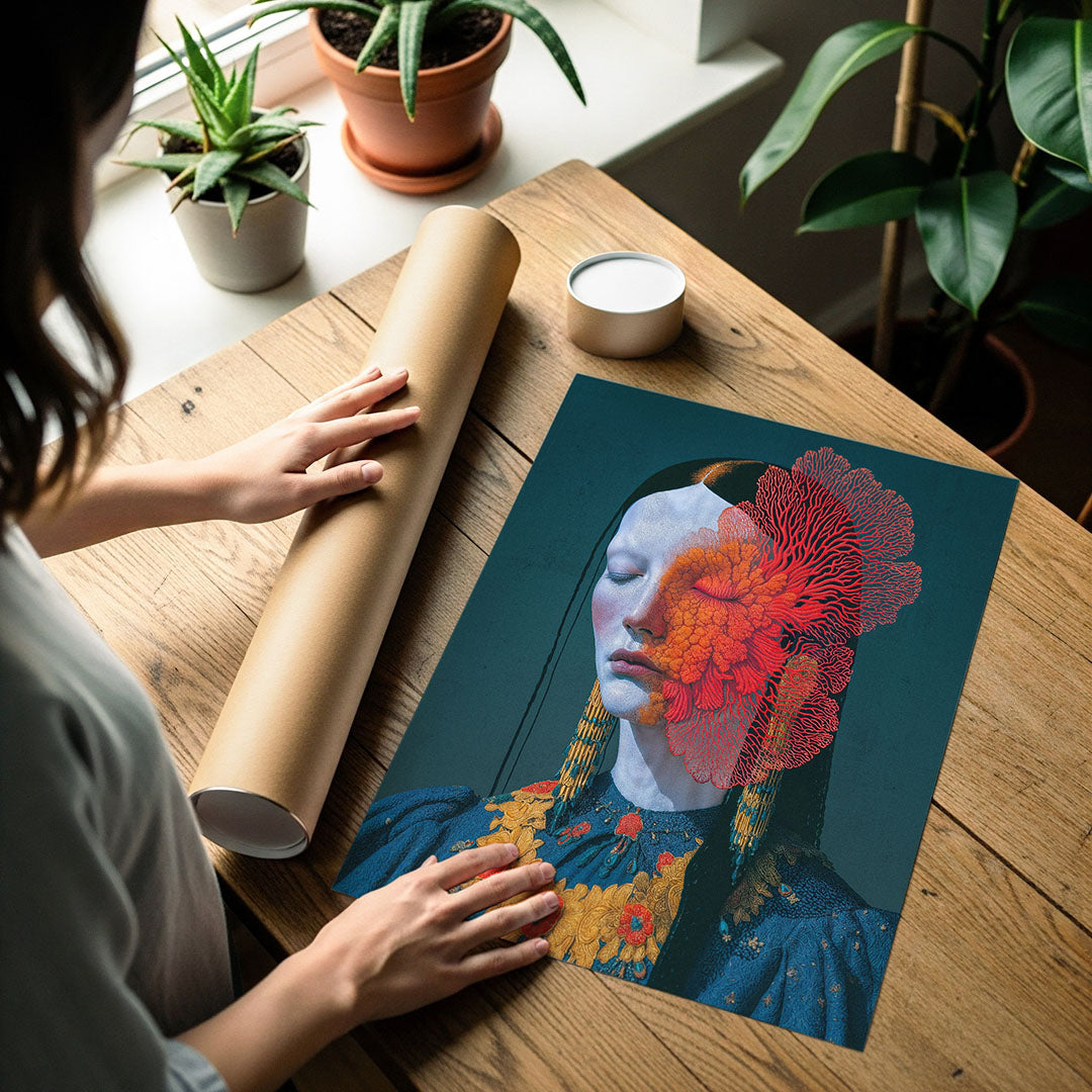 Art poster print detail