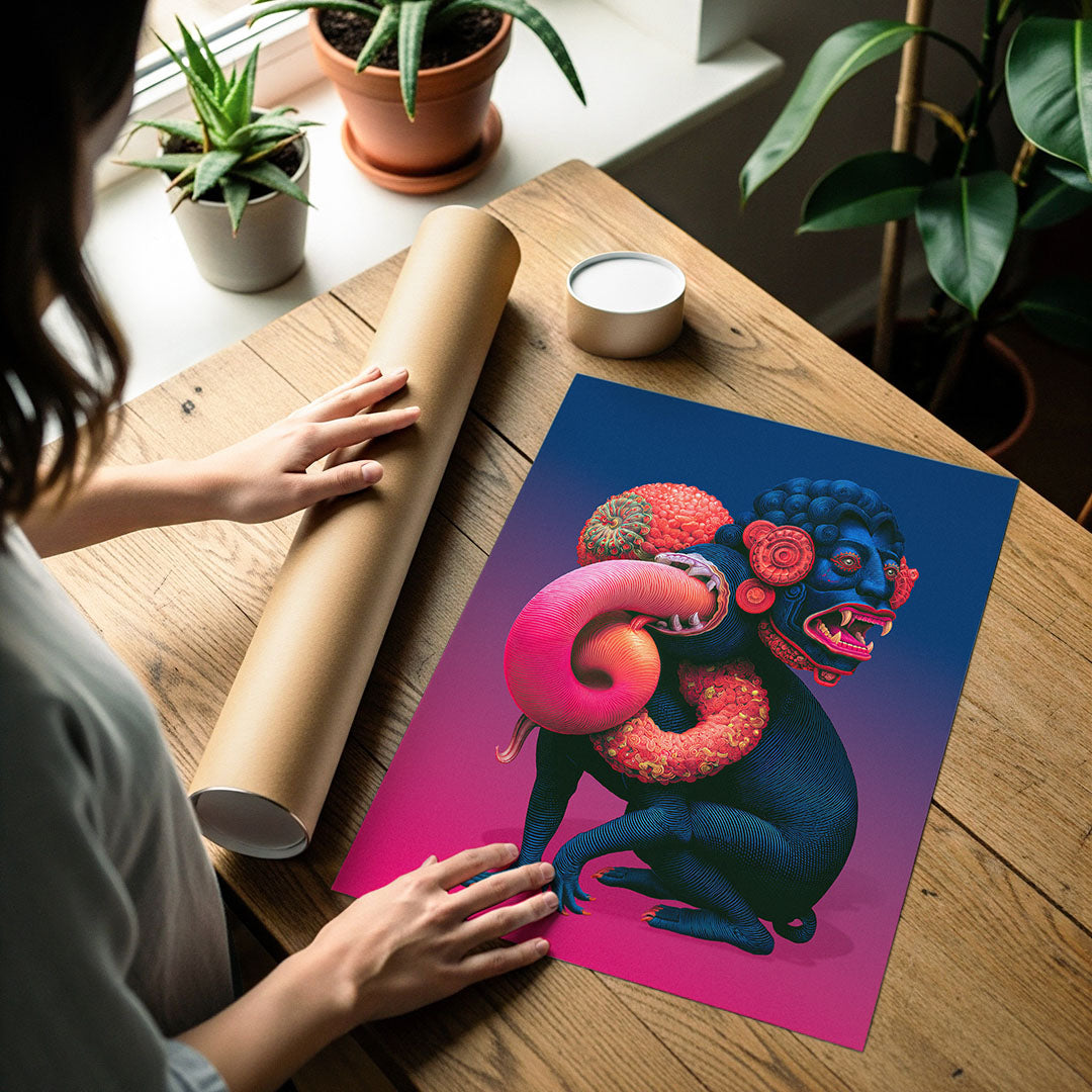 Art poster print detail