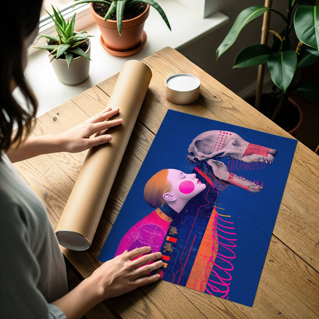 Art poster print detail
