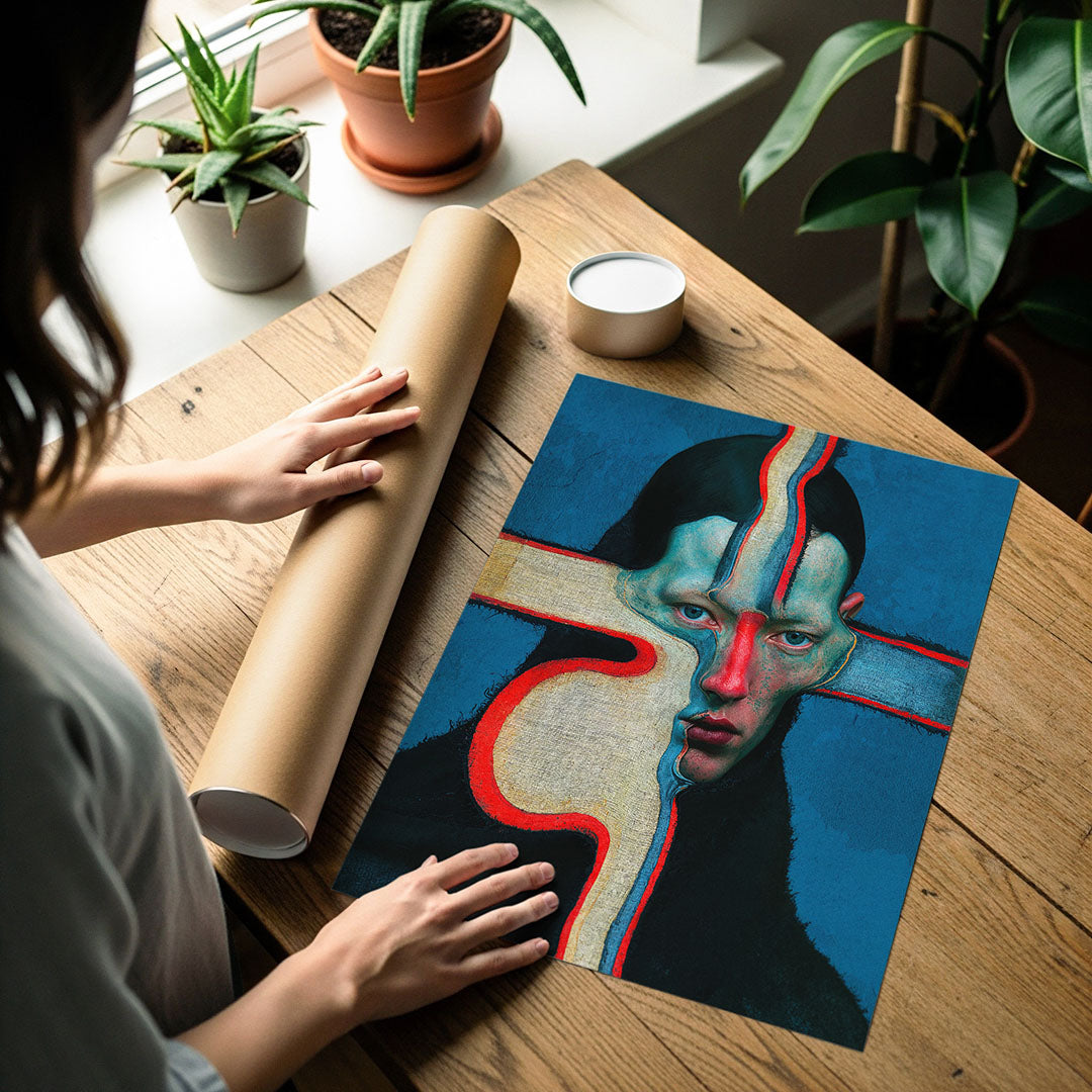 Art poster print detail