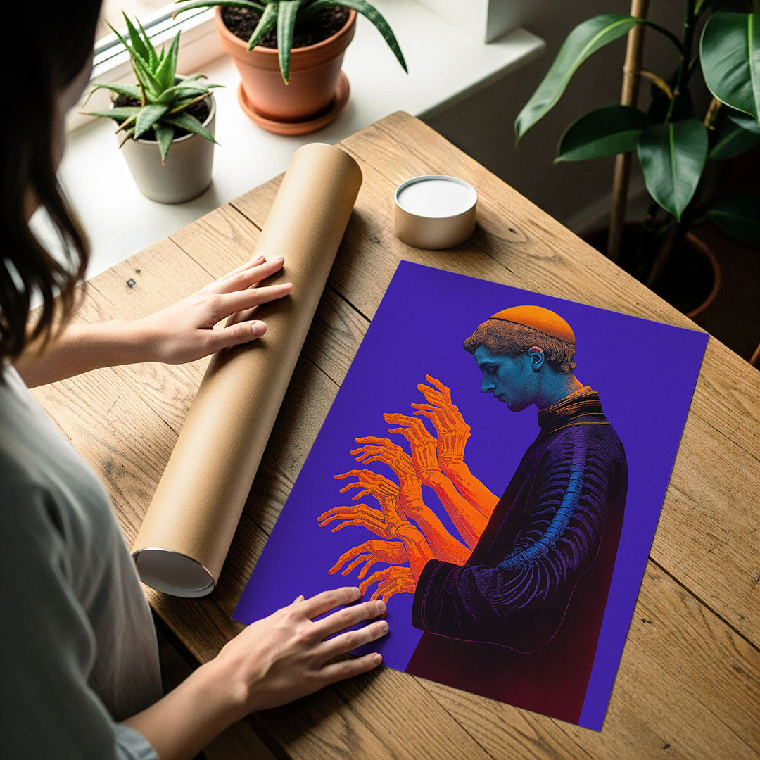 Art poster print detail