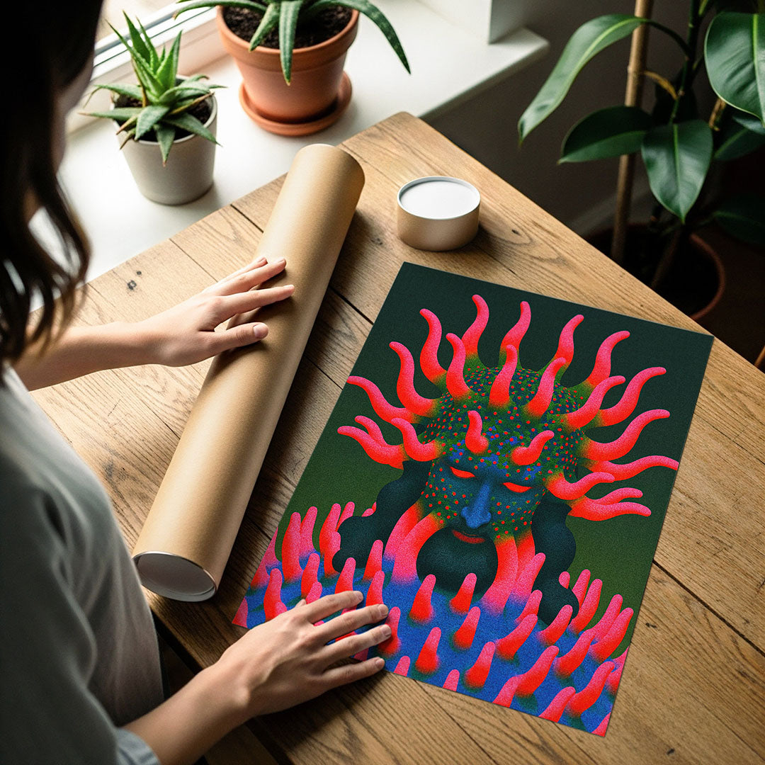 Art poster print detail