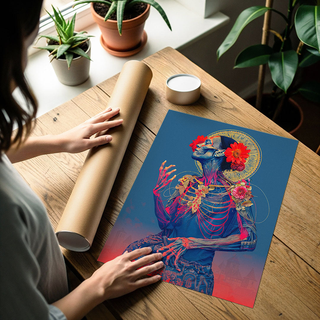 Art poster print detail