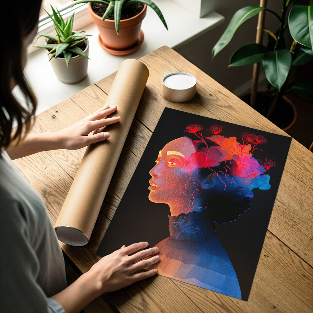 Art poster print detail