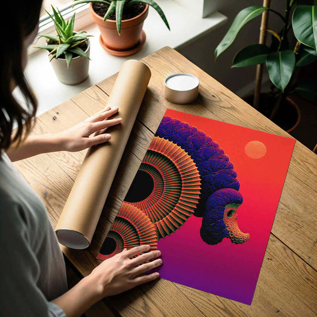 Art poster print detail