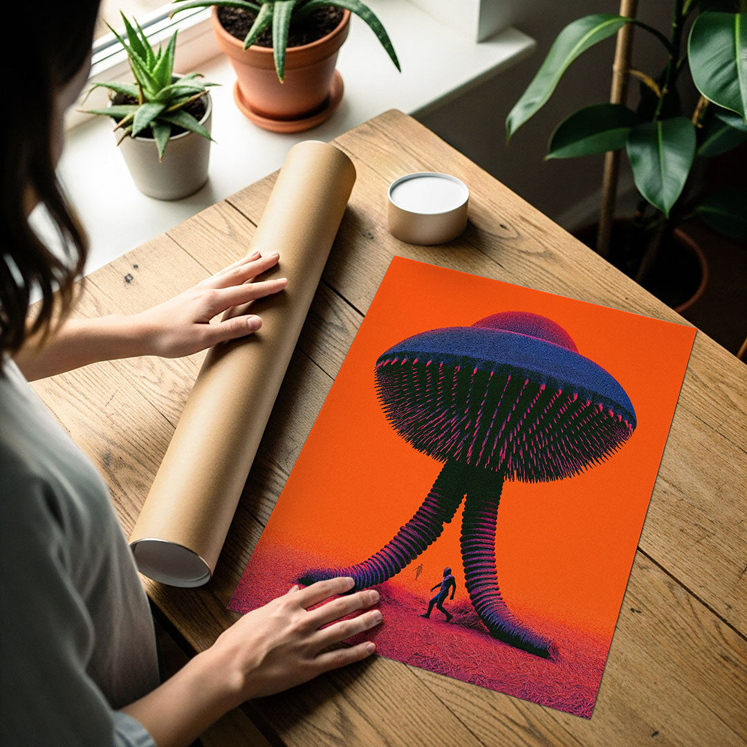 Art poster print detail