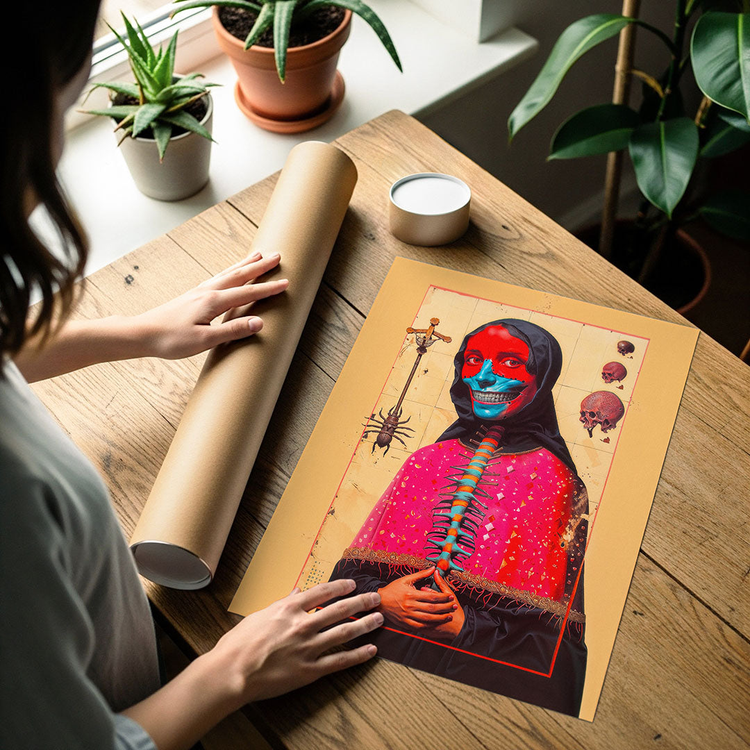 Art poster print detail