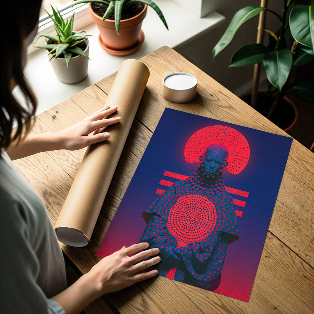 Art poster print detail
