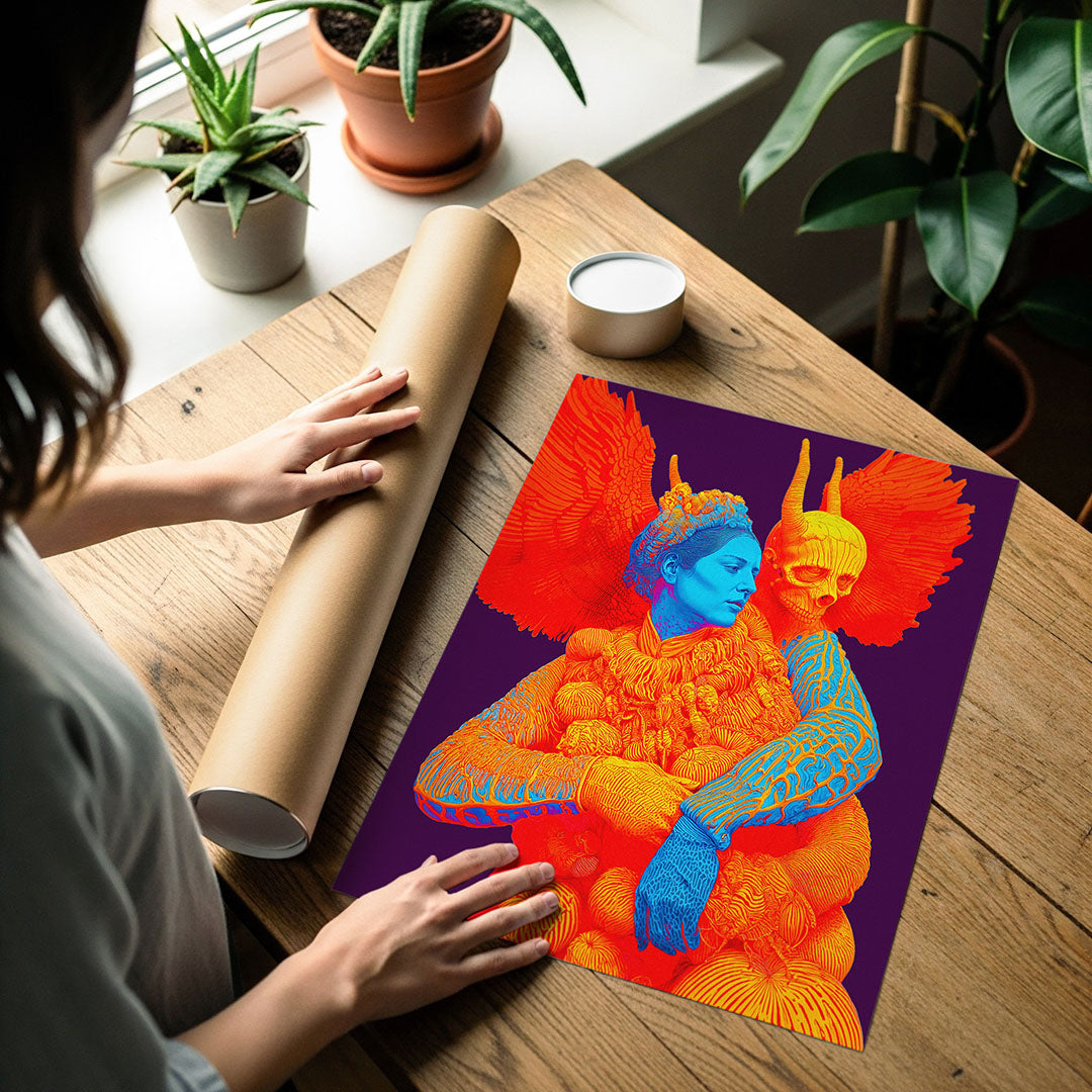 Art poster print detail